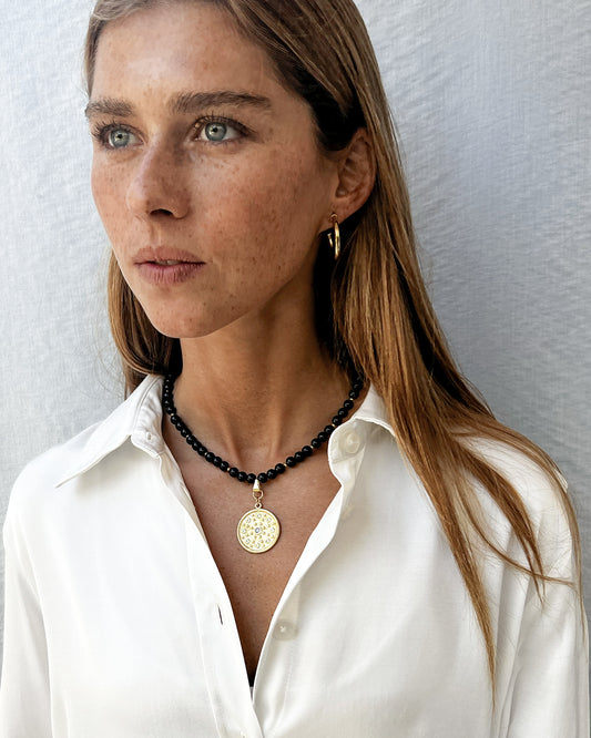 COLLAR GOLDY BLACKSTONES