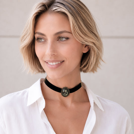 COLLAR CAMAFEO SILVERLADY