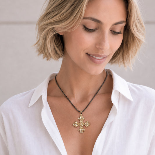COLLAR CORDON GOLDY CROSSTWO