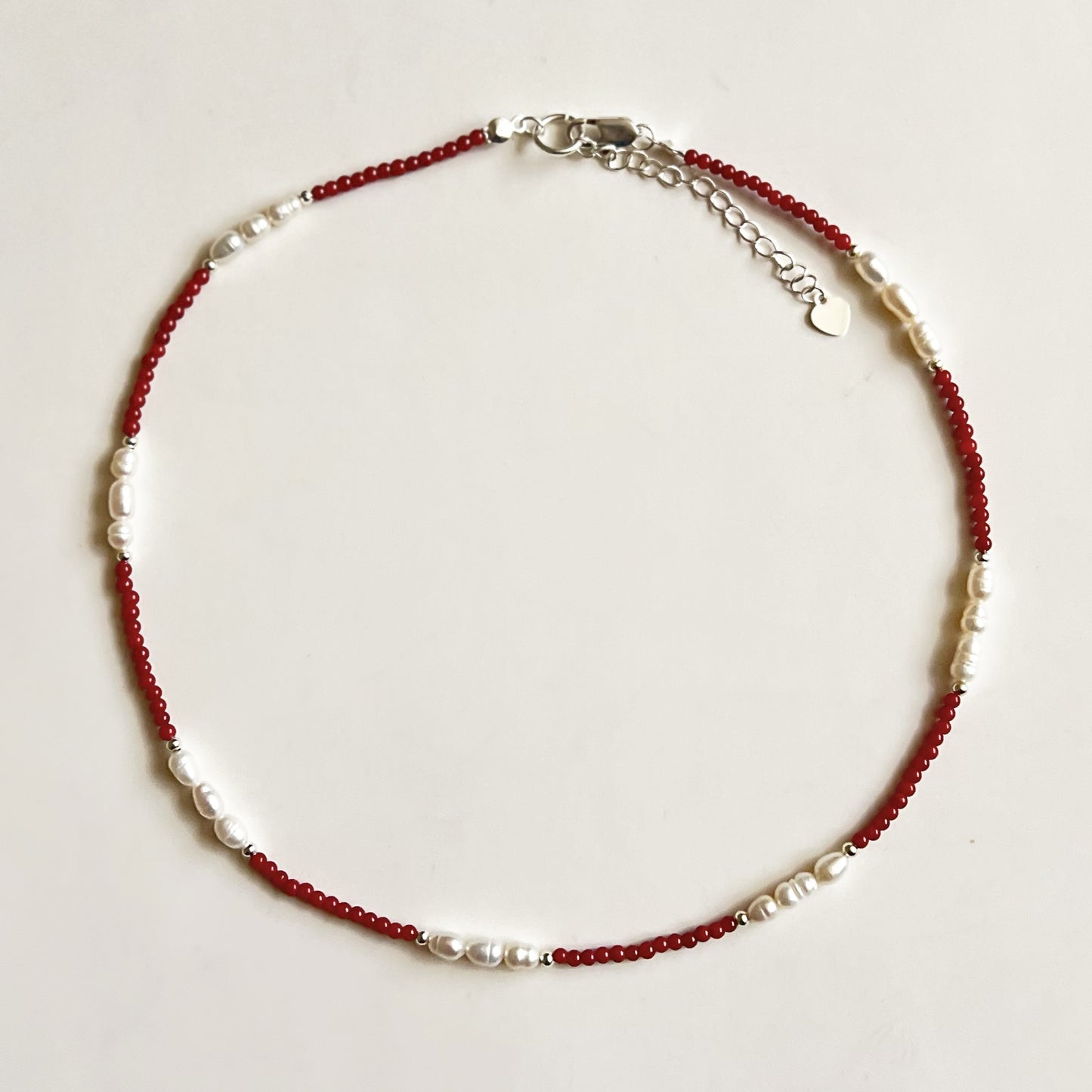 COLLAR RED VARIOUSPEARLIES