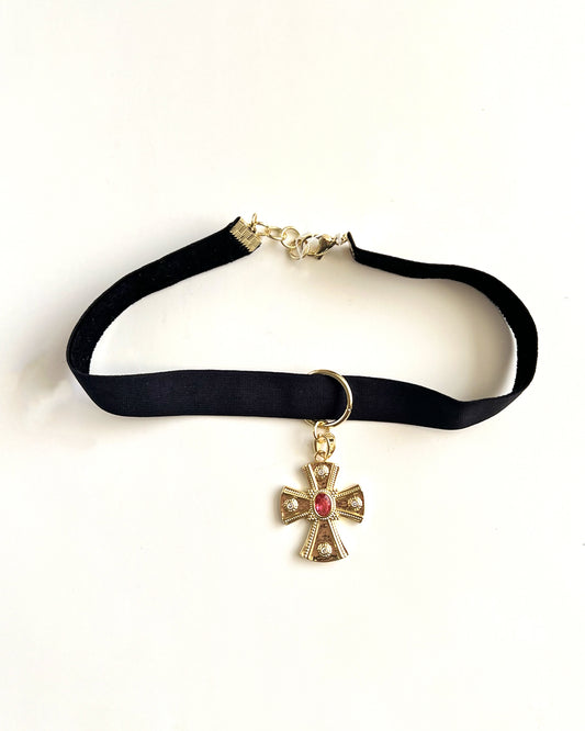COLLAR CAMAFEO GOLDCROSS