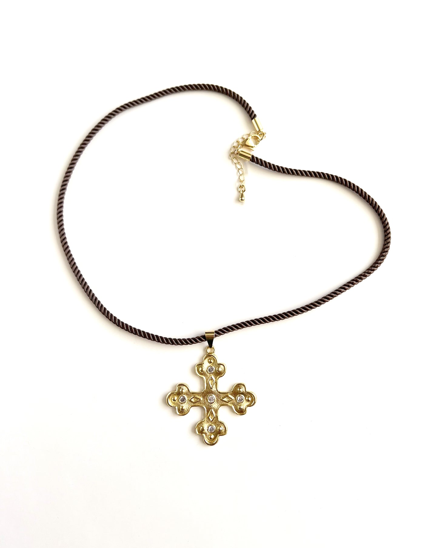 COLLAR CORDON GOLDY CROSSTWO