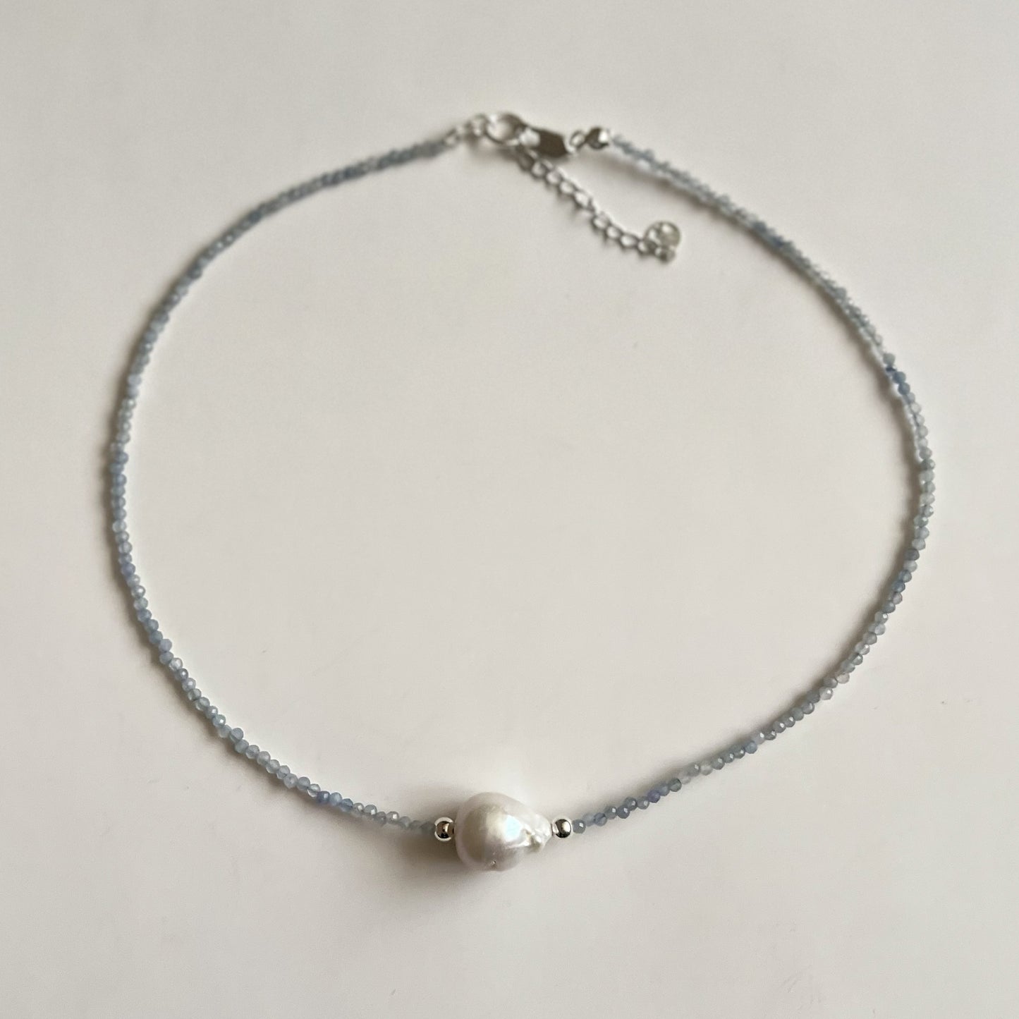 COLLAR LIGHTBLUE SILVERBARROQUE