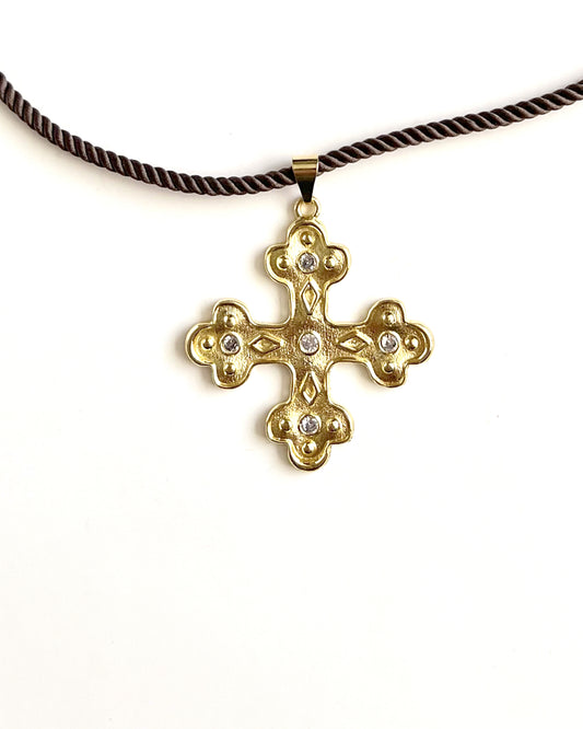 COLLAR CORDON GOLDY CROSSTWO