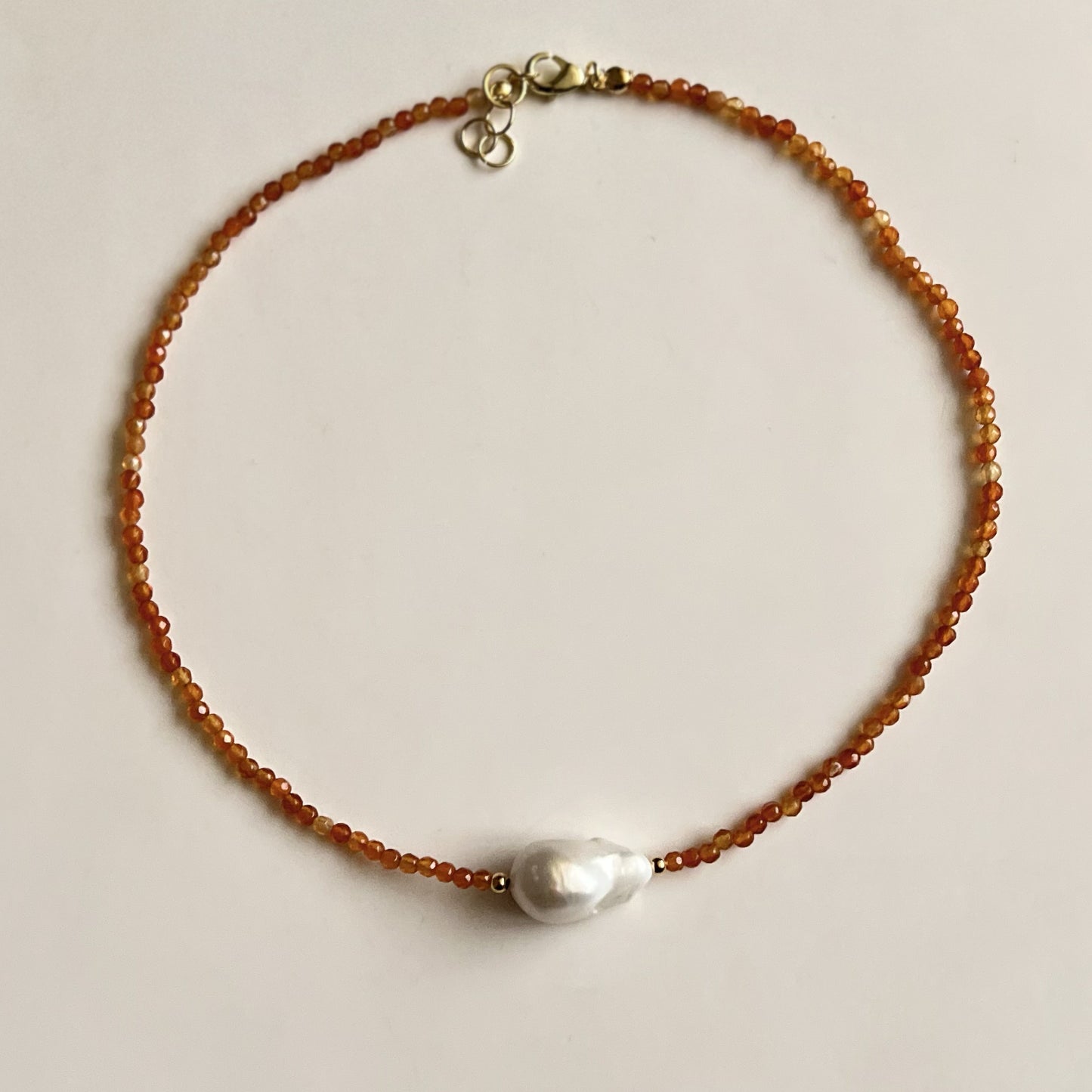 COLLAR ORANGE GOLDBARROQUE