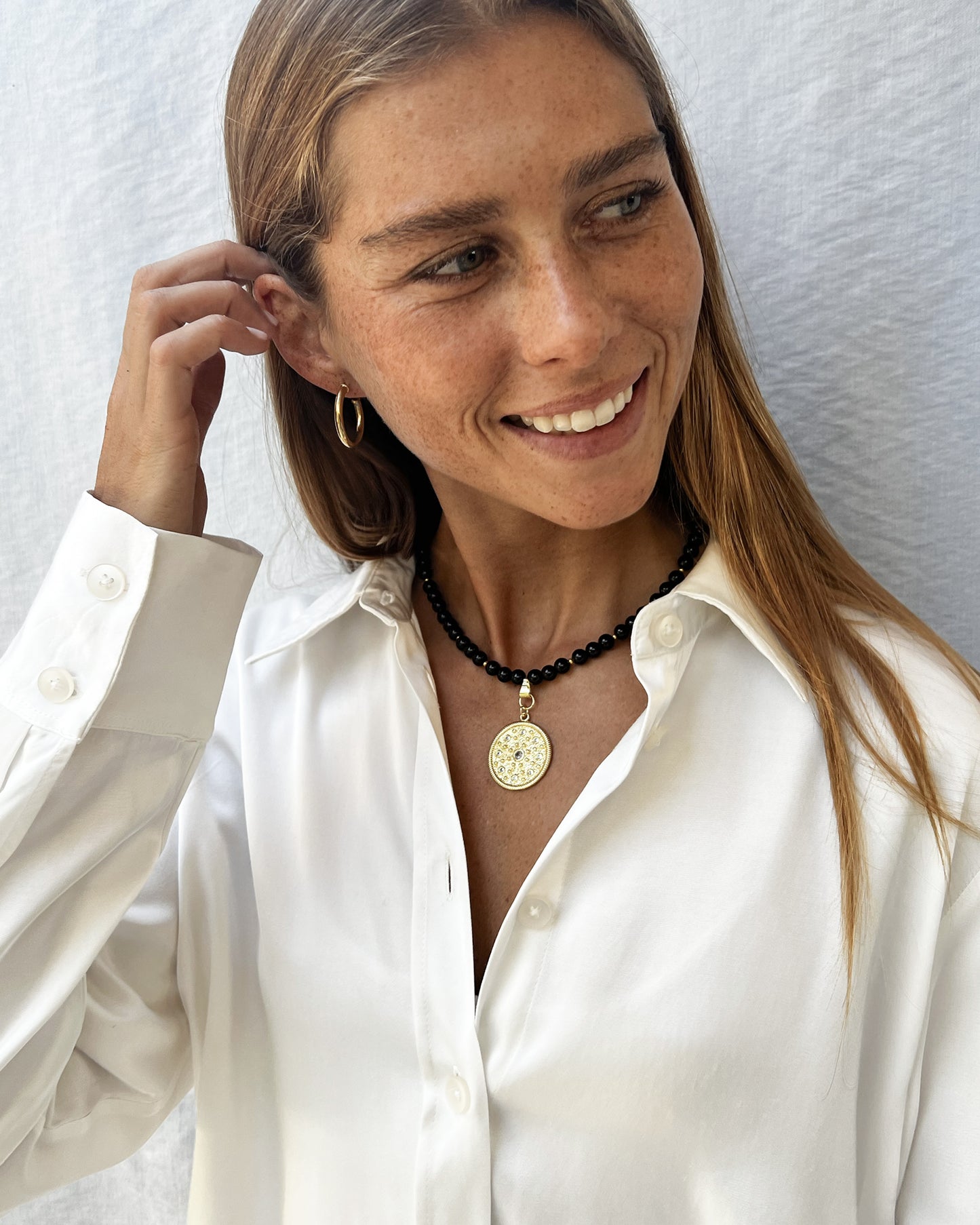 COLLAR GOLDY BLACKSTONES
