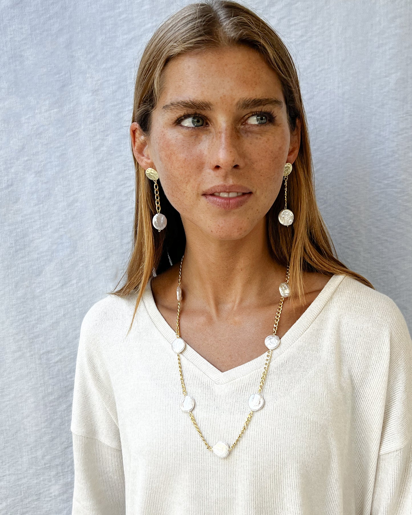 COLLAR GOLDYCHAIN PEARLS