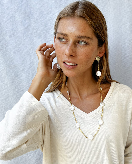 COLLAR GOLDYCHAIN PEARLS