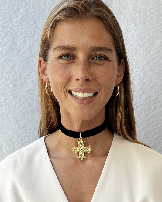 COLLAR GOLDYCOLOR CROSS