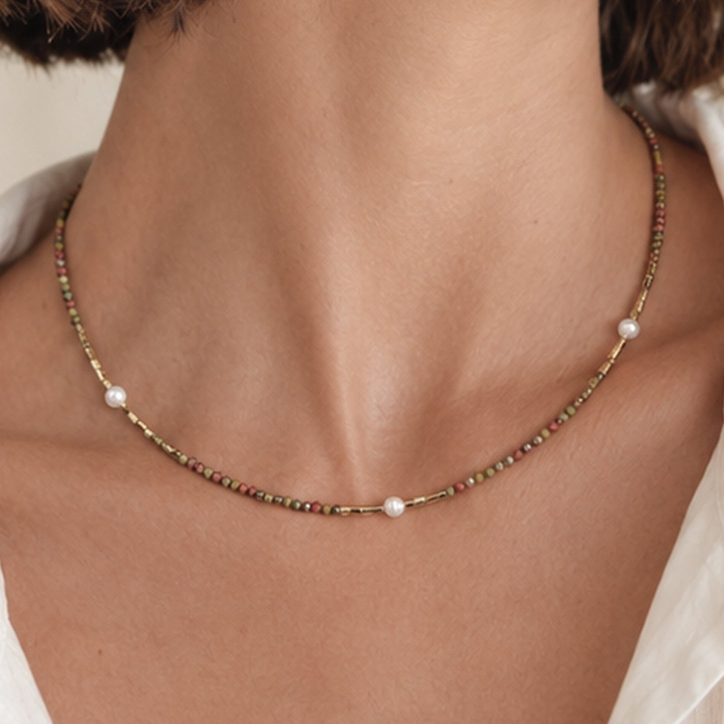 COLLAR GREENORANGE GOLDY