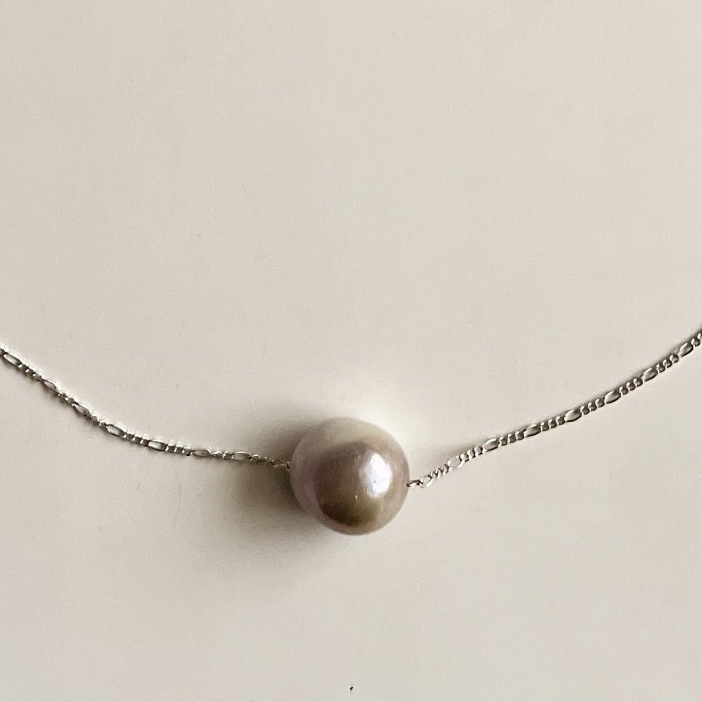 COLLAR SILVER BALLPEARL