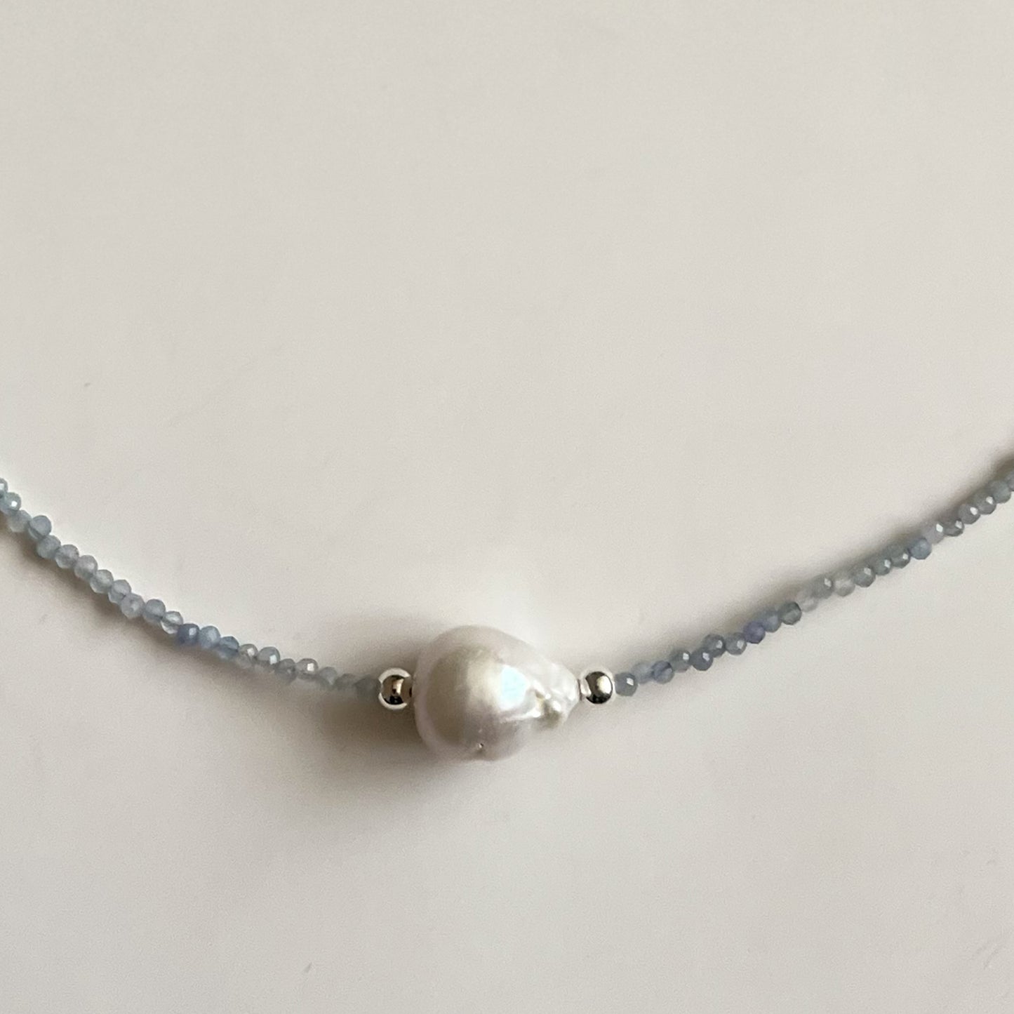 COLLAR LIGHTBLUE SILVERBARROQUE