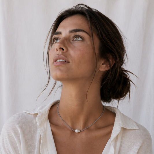 COLLAR LIGHTBLUE SILVERBARROQUE