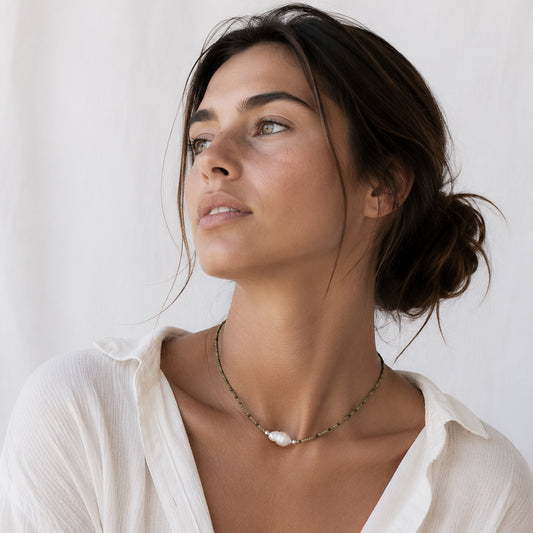 COLLAR LIGHTGREEN SILVERBARROQUE