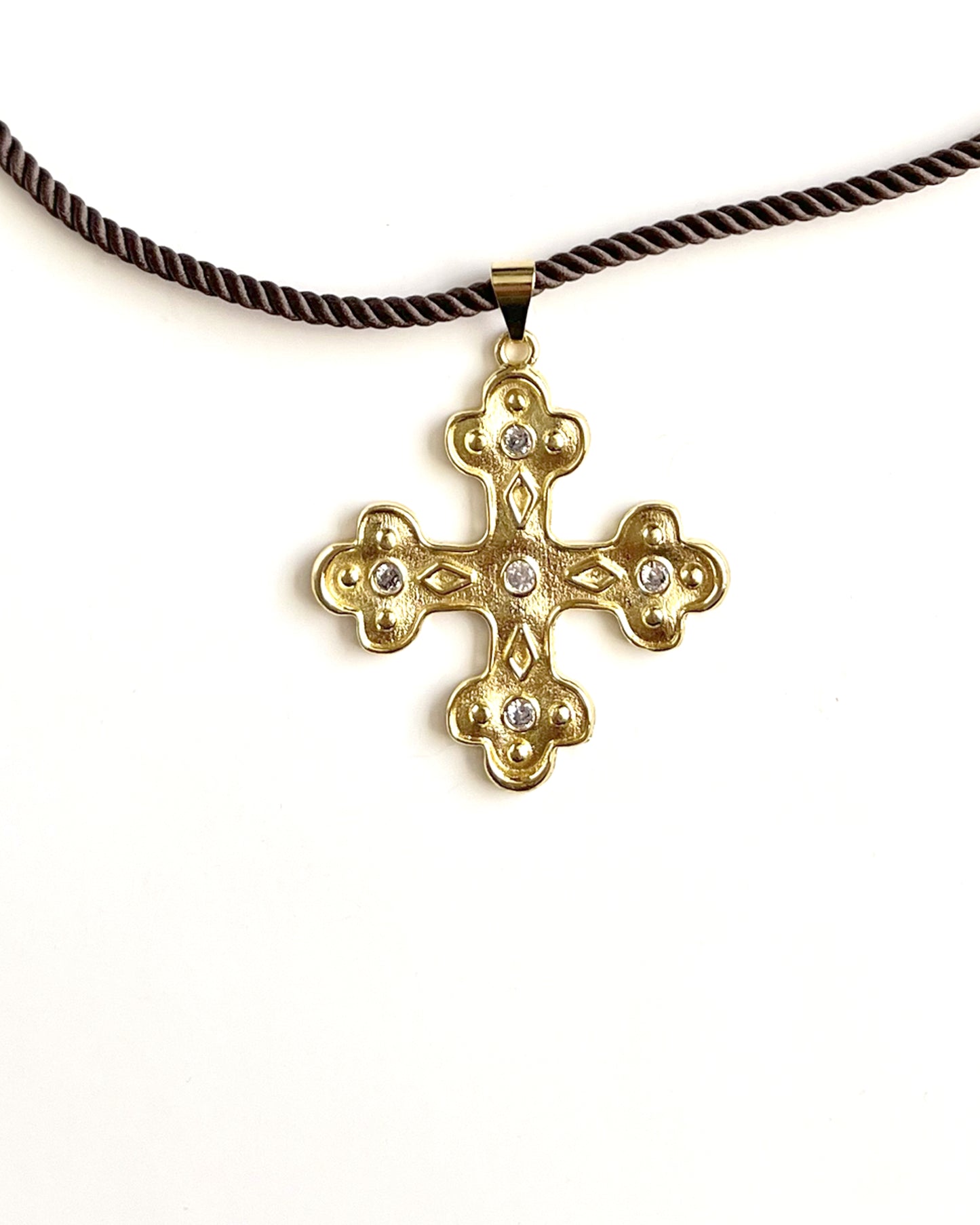 COLLAR CORDON GOLDY CROSSTWO