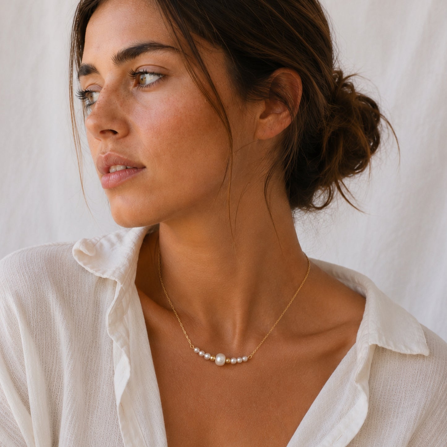 COLLAR SEVEN GOLDYPEARLS