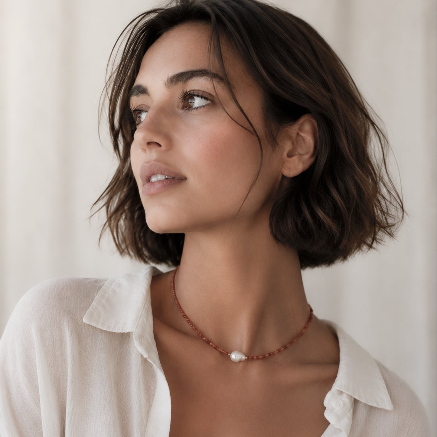 COLLAR ORANGE GOLDBARROQUE