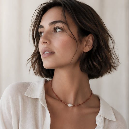 COLLAR ORANGE GOLDBARROQUE
